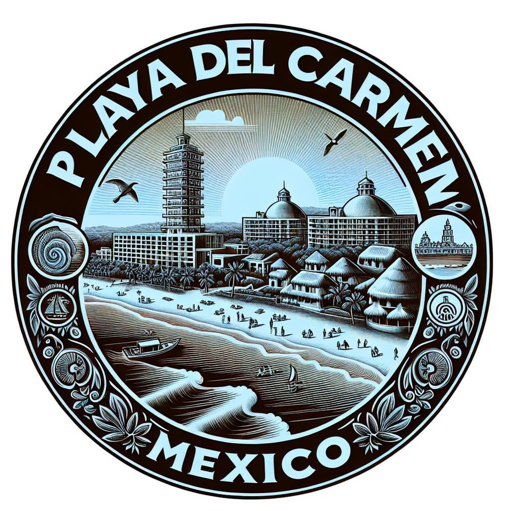 Playa del Carmen Mexico Souvenir Die-Cut Flat Decorative Flat Magnet