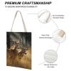YKUDBN Versatile Tote Bag, Nature Wild Animal Deers Print All-purpose Tote Bag Canvas Tote Bag Fashion Canvas Bag Multipurpose Canvas Bag, 35*45cm view 4