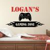 Gaming Name Wall Decal - Personalized Gaming Controller Wall Decor - Gamer Wall Decals for Kids Room Bedroom Playroom Video Game Room Removable Vinyl Poster Sticker view 2