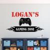 Gaming Name Wall Decal - Personalized Gaming Controller Wall Decor - Gamer Wall Decals for Kids Room Bedroom Playroom Video Game Room Removable Vinyl Poster Sticker view 3
