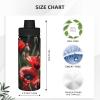 Beautiful Red Poppy Flower Print 18 Oz Stainless Insulation Water Bottle,Sports Bottle, For Workout And Sports view 4