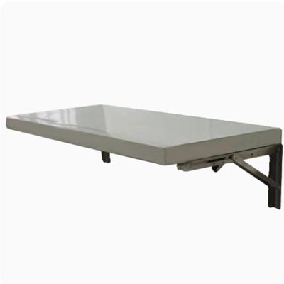 Folding Table Wall Mounted Folding Table Wall Mounted Desk,Foldable, Made Stainless Steel, Thickened Folding Bracket,Stainless Steel Wire Drawing Process,304 stainless steel folding table(Size:70*35cm