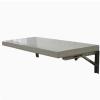 Folding Table Wall Mounted Folding Table Wall Mounted Desk,Foldable, Made Stainless Steel, Thickened Folding Bracket,Stainless Steel Wire Drawing Process,304 stainless steel folding table(Size:70*35cm view 1