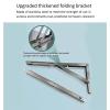 Folding Table Wall Mounted Folding Table Wall Mounted Desk,Foldable, Made Stainless Steel, Thickened Folding Bracket,Stainless Steel Wire Drawing Process,304 stainless steel folding table(Size:70*35cm view 4