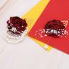 PATIKIL Rose Bridesmaid Wrist Flower, 2 Pack Artificial Rose Flower Wrist Corsage Bride Wrist Corsage for Wedding Party Ceremony, Burgundy view 3