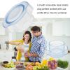 Blender Jar Lid Plug Replacement Parts, 2Pcs Lid Plug Replacement Parts for Vita-mix 64oz, Capping Plug Low Profile Container Plug Fit Drink Machine Pro750 Pro300 Low Profile 64-oz Container view 2