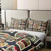 Cartoon City Map 100% Cotton Comforter Cover Full Vehicle Transport Duvet Cover for Kids Boys Girls Town House Building Quilt Cover Road Traffic Themed Bedding Set with 2 Pillowcases,No Comforter view 4