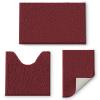 Bathroom Rugs Sets 3 Piece, Extra Soft Absorbent Chenille Bath Rugs, Non Slip Rubber Backing Machine Washable Quick Dry Bath Mats for Bathroom Floor, Tub, Shower, Home Decor Accessories, Burgundy view 1