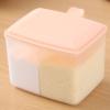 Generic Spice Racks Kitchen Seasoning Box All-in-one Square Double-grid Seasoning Jar with Spoon Storage Seasoning Box Can Round Seasoning Box view 4