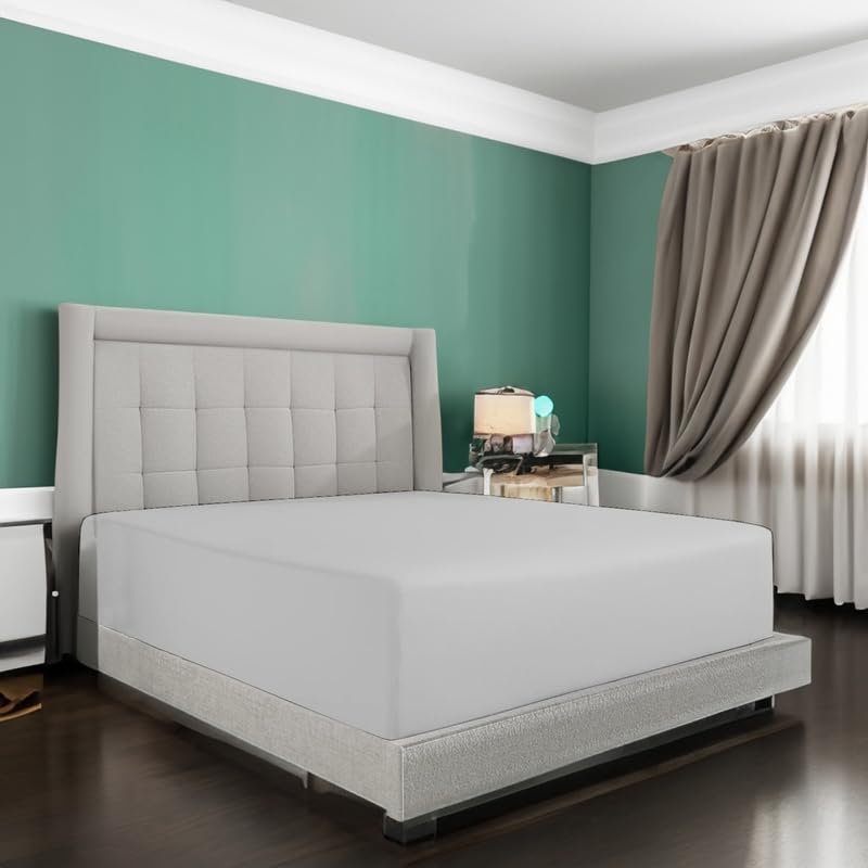100% Egyptian Cotton Twin XL Fitted Sheet, 22 inch Drop Pocket | High Thread Count Ultra Soft Luxury & Breathable Fitted Bedsheet Perfect for Hotel, Bedroom | 39inch x 80inch by Gorayoo