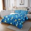 Manfei Cartoon Owl Kids Bedspread Twin Size,Stars Cloud Cute Animals Toddler Coverlet Set,Girls Boys Women Room Decor,Owl Rustic Farmhouse Quilted Coverlet,Blue Lovely Bedding Quilt,1 Pillowcase view 2