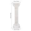4Pcs Wedding Roman Column Pillars Set Wedding Landscaping Roman Pillar Event Decorative Column for Wedding Party Gardens, Patios Courtyards Churches Decor, White view 3