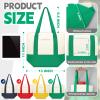 Amylove Canvas Tote Bag with Pockets Duty Canvas Sublimation Blank Small Bag Mini Reusable Tote for Crafts DIY(13" X 11",Classic Tones Collection,8 Pcs) view 2