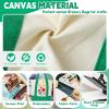 Amylove Canvas Tote Bag with Pockets Duty Canvas Sublimation Blank Small Bag Mini Reusable Tote for Crafts DIY(13" X 11",Classic Tones Collection,8 Pcs) view 3