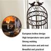 Stand Rack,Metal Umbrella Stand Rack, Umbrella Stand Umbrella Stands European-style Round Wrought Iron Umbrella Holder,Decorative Storage Rack At The Corridor Entrance Of Family Hotel Office,With Hook view 3
