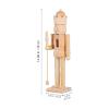 Ciieeo Puppet King Soldier Nutcracker Craft Toys - Unpainted Wooden Nutcracker DIY Kit - Painted or Unfinished view 2