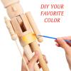 Ciieeo Puppet King Soldier Nutcracker Craft Toys - Unpainted Wooden Nutcracker DIY Kit - Painted or Unfinished view 4
