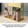 Umbrella Stand Irregular Geometry Umbrella Holder, Modern Metal Double Layer Umbrella Rack, Umbrella Holder with Drain Hole, High Capacity, Walking Sticks Umbrellas Storage Umbrella Storage (Color : view 3