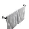 Towel rack wall mounted,towel stand,No need to drill holes, bathroom bathroom suction cup hangers, black, white, dual use for kitchen and bathroom.(Color:Black,Size:68.5cm) view 1