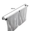 Towel rack wall mounted,towel stand,No need to drill holes, bathroom bathroom suction cup hangers, black, white, dual use for kitchen and bathroom.(Color:Black,Size:68.5cm) view 2