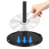 4Pcs CD/DVD Cake Box Spindle: Transparent Plastic CD Storage Holder with 100 Disc Capacity DVD Storage Case for Home Office Bar Collection view 2