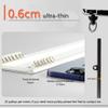 Curtain Double Tracks Ceiling Mount Curtain Rail Ultra Thin Aluminium Curtain Rod for Living Room Bedroom Room Divider 120/170/250/300/480/500cm(Carbonizedcolor:Black,Size:12.5 FT) view 4