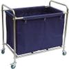 ERoomQ Large Movable Trolleys, Kitchen Storage Hand Trucks, Beauty Salon Trolley Heavy Duty Rolling Laundry Cart Capacity Linen Cart with Movable Fabric Bags/Blue/L view 1