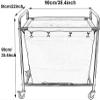 ERoomQ Large Movable Trolleys, Kitchen Storage Hand Trucks, Beauty Salon Trolley Heavy Duty Rolling Laundry Cart Capacity Linen Cart with Movable Fabric Bags/Blue/L view 2