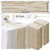 30 Pcs Ivory 10FT Cheesecloth Table Runner 23"x120" Boho Gauze Table Runner Romantic Cheese Cloth Table Runners Rustic Sheer Runner for Wedding Arch Bridal Baby Shower Birthday Party Anniversary Dcor view 4