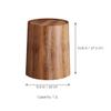 HOLIDYOYO Imitation Wood Grain Swing Lid Garbage Can Waste Bin with Flip Lid for Kitchen Bathroom Office Elegant Household Trash Can for Living Bedroom Multi-Scene Use view 3