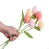 vaiyiyav Handmade Crochet Tulip Bouquet  Crocheted Flower Knitted Yarn Artificial Tulips, Forever Floral Arrangement for Home Decor, Wedding, Birthday view 3