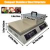 EQCOTWEA Electric Souffle Maker & Dorayaki Baker Stainless Steel with Double Pure Copper Plates 110V 60-240C Commercial Grade Souffle Pancake & Muffin Griddle Machine Digital Display view 2