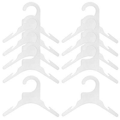 VANZACK 10pcs Pet Clothes Hangers for Dogs and Cats Lightweight Clothing Rack for Organizing Pet Apparel for Home and Travel Use