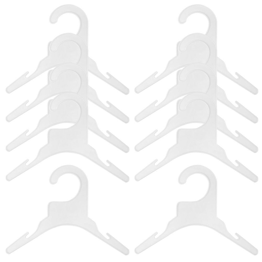 VANZACK 10pcs Pet Clothes Hangers for Dogs and Cats Lightweight Clothing Rack for Organizing Pet Apparel for Home and Travel Use