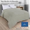 The OutNeT Comforter King Size Duvet Insert, Down Alternative Ultra-Soft 600+ Fill Power, Lightweight Premium Bedding Comforter for All Seasons with 8 Tabs.(Silver,102x90) view 2