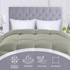 The OutNeT Comforter King Size Duvet Insert, Down Alternative Ultra-Soft 600+ Fill Power, Lightweight Premium Bedding Comforter for All Seasons with 8 Tabs.(Silver,102x90) view 3