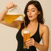 2-Pack Unbreakable Plastic Beer Pitcher, 60 oz, Restaurant-Grade Polycarbonate, Clear Beverage Dispenser with Pour Spout, Dishwasher-Safe, Ideal for Beer, Sangria, Lemonade Iced Tea Outdoor or Indoor view 2