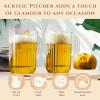 2-Pack Unbreakable Plastic Beer Pitcher, 60 oz, Restaurant-Grade Polycarbonate, Clear Beverage Dispenser with Pour Spout, Dishwasher-Safe, Ideal for Beer, Sangria, Lemonade Iced Tea Outdoor or Indoor view 4