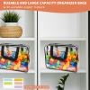 18 Packs Large Toy Storage Bags with Labels, Waterproof Clear Pvc Storage Bags for Toys, Travel Organizer Bags with Zipper Closure for Puzzles, Building Blocks, Kids' Books view 4