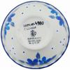 Polmedia Polish Pottery Scalloped Bowl 3-inch UNIKAT - Bunches Of Beauty Pattern Handmade in Boleslawiec Poland by Ceramika Artystyczna + Certificate of Authenticity view 4