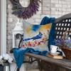 Caroline's Treasures Watercolor Wild Bird Decorative Throw Pillow, 18Hx18W, Blue Jay 3187 view 4