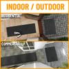 Ottomanson 2' x 12' Hallway Runner with Scraper Pile Extra Durable Non-Slip Rug Mat for Indoor & Outdoor Use - Ideal for Kitchen, Entryway, Patio & Garage - High-Traffic Carpet, Black view 2
