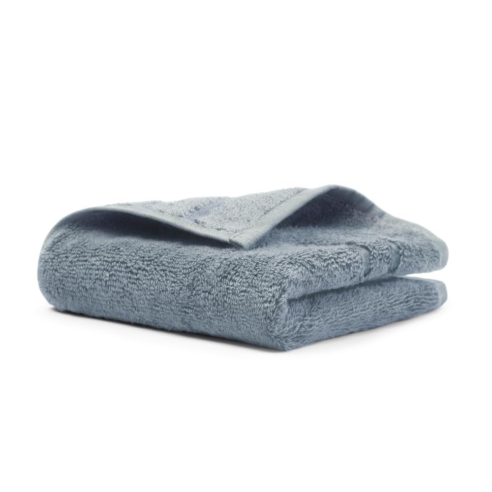 Cariloha Washcloth - Soft Bamboo Viscose - Blue Lagoon - 13" x 13"