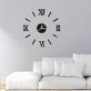 BEIYINAI 3D Mirror Wall Clock Sticker Acrylic Roman Number Art Decal Wallpaper Wall Clock Sticker Decor view 3