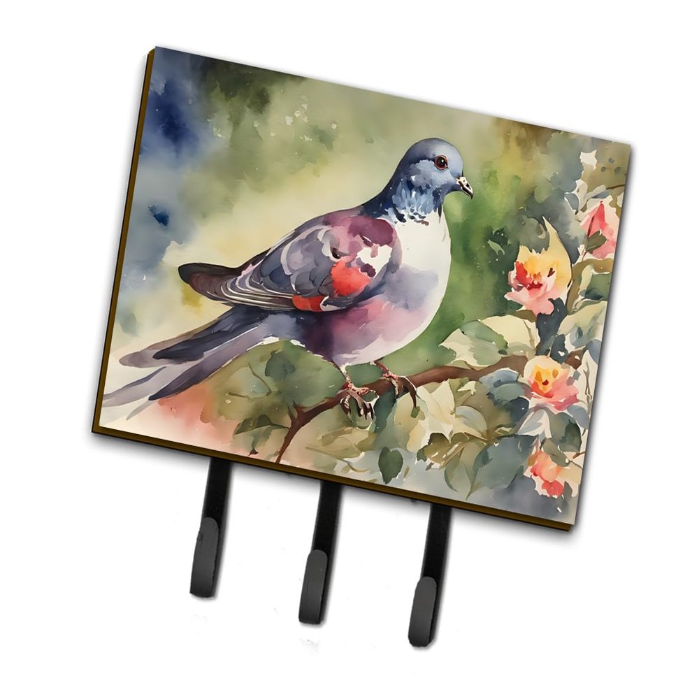 Caroline's Treasures Pigeon Leash or Key Holder Wall Hooks, Key Hooks Holder, Coat Rack Wall Mount, Coat Hooks, Hooks for Hanging Keys, Towels, Aprons, Leashes