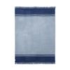 Ecuadane Throw Blanket for Couch, Sofa, Bed, Soft, Plush, Cozy, Warm, Lightweight, Boho, Bohemian Style, 51 x 71 Inches, Chicago Blue and Gray view 2