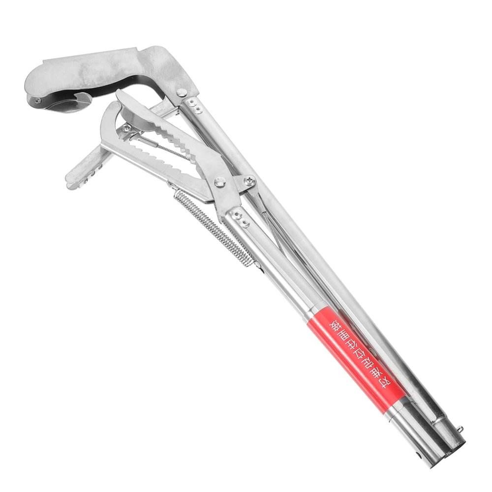 ABOOFAN Ergonomic Handle Snake Clamp Non-slip Crab Tong Lobster Clip Scissor Design Stainless Steel Grabbers for Snake Trap