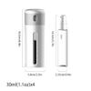 SUREK Countertop Soap Dispenser 4 in 1 Push Lotion Dispenser Plastic Portable Soap Bottle Refillable Container for Travel view 2