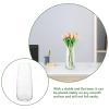 Ciieeo Glass Flower Vase Elegant Hydroponic Container for Home for Fresh and Artificial Arrangements and Stable Design Table Centerpiece view 3