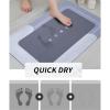 3PCS Absorbent Bath Mat Magic Rug Sets, Quick Drying Bath Mat Non-Slip Floor Rug Rubber Backed for Bathroom Kitchen Shower Sink (16.9''x23.6''+19.7''x23.6''+19.7''x31.9'', Blue) view 3